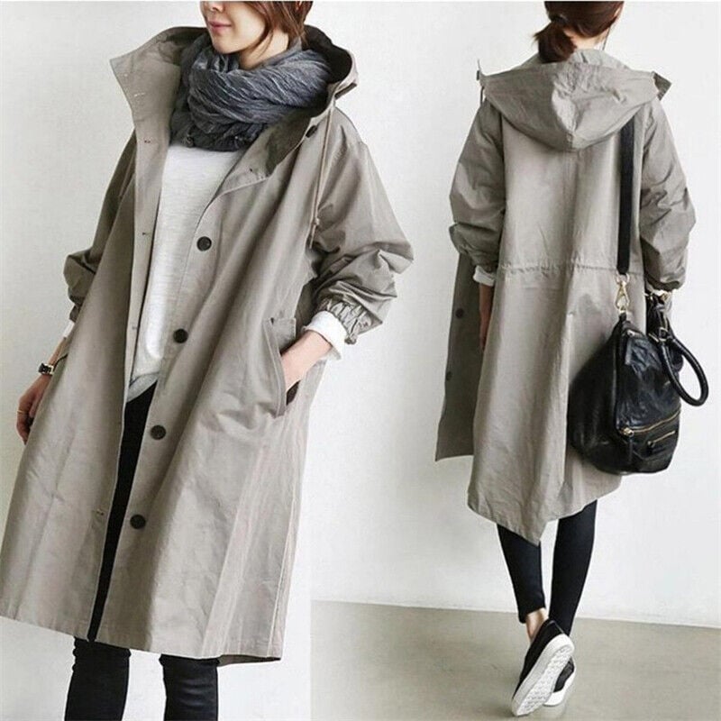 Aurora | Trench-Coat à Capuche pour Femme