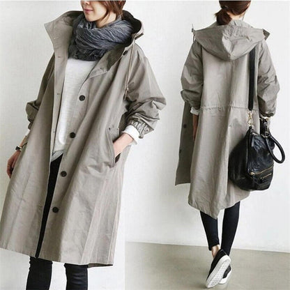 Aurora | Trench-Coat à Capuche pour Femme