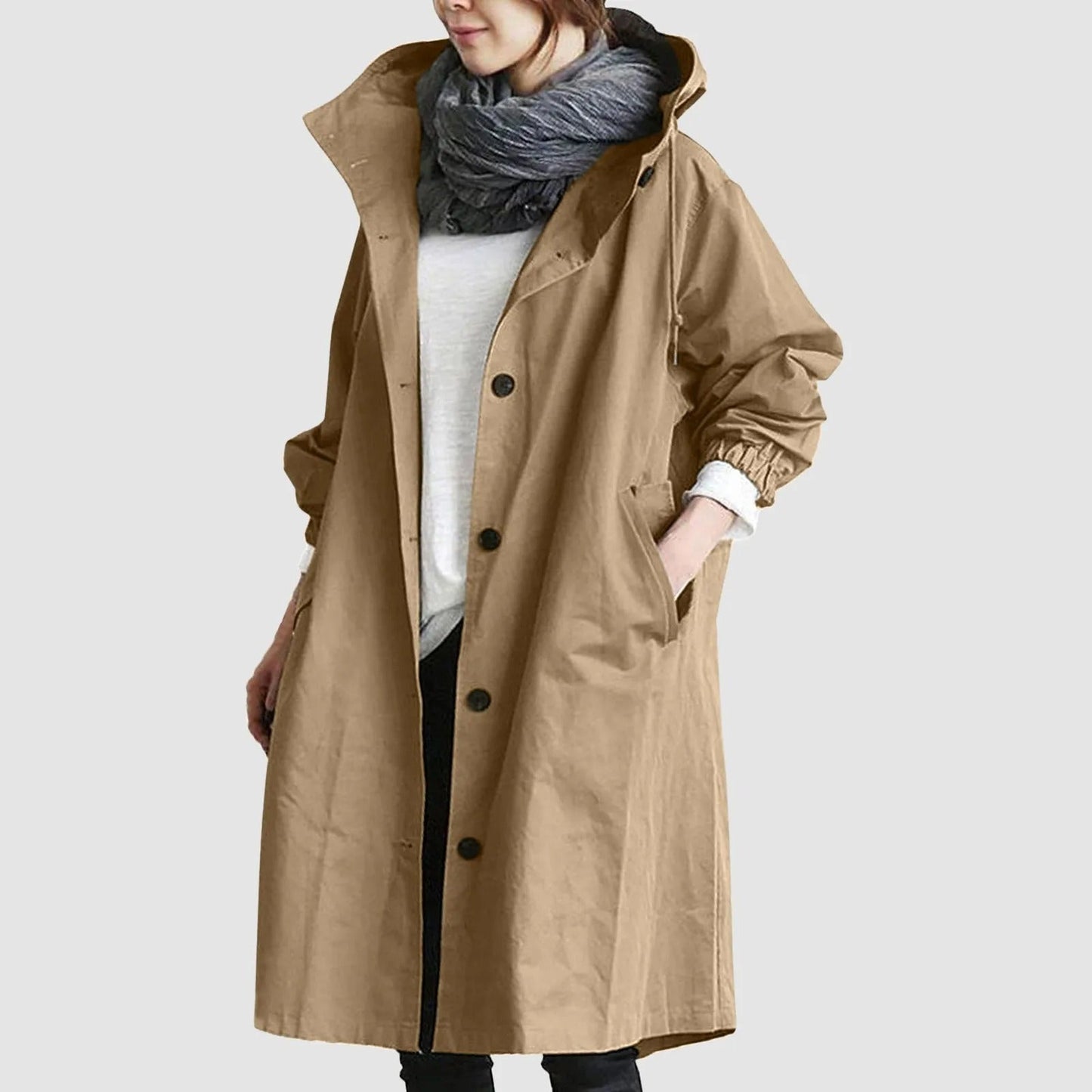 Aurora | Trench-Coat à Capuche pour Femme