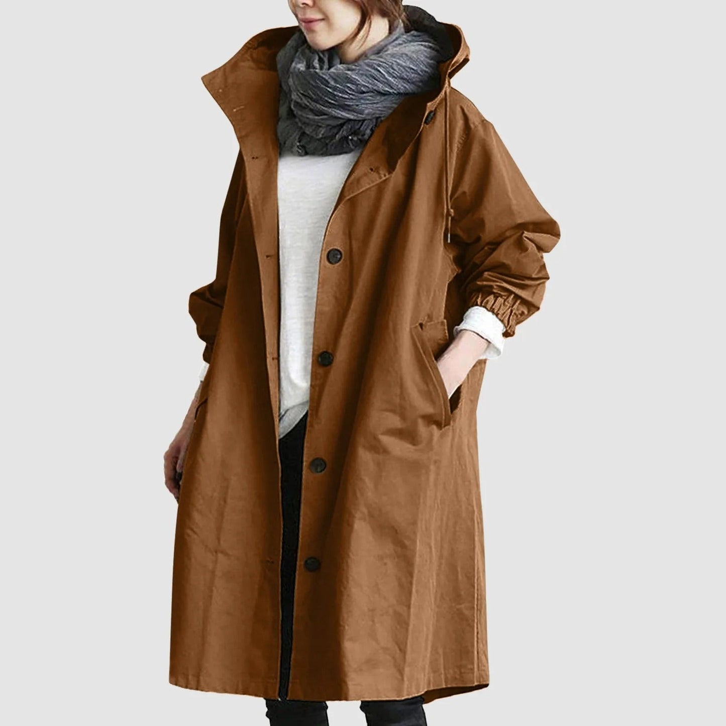 Aurora | Trench-Coat à Capuche pour Femme